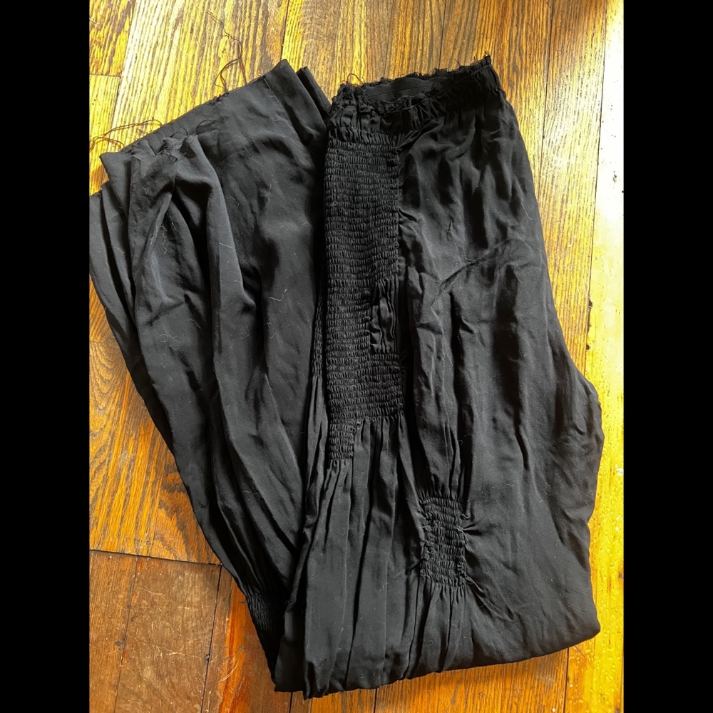 Ann Demeulemeester flowy sheer pants.